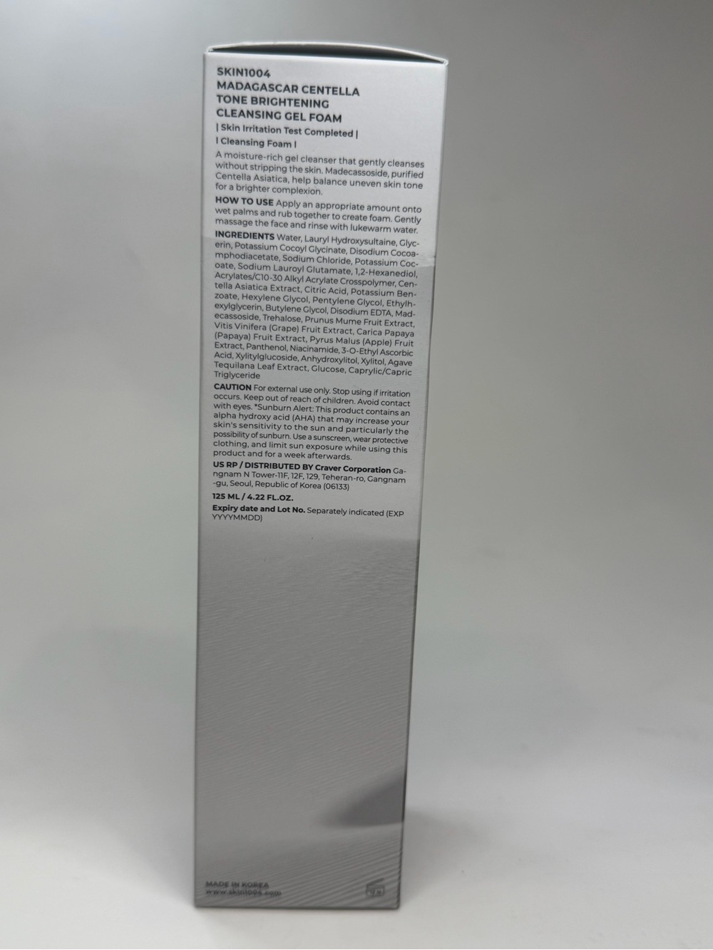 SKIN1004 Madagascar Centella Tone Brightening Cleansing Gel Foam - Gray/White - Picture 2 of 5